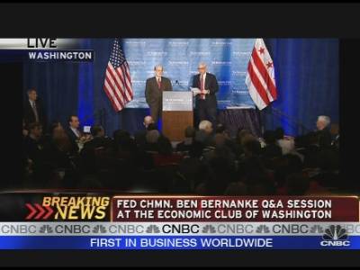 Bernanke at Economic Club of Washington&sbquo;  D.C. Q&A